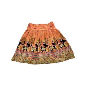 Nanette Lapote skirt with cute elephants and beads. Rarely ever worn